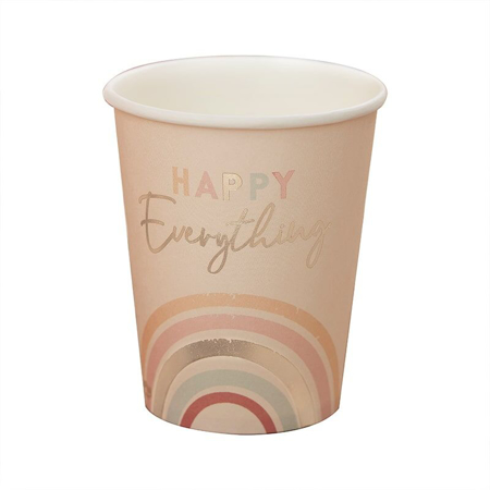 Ginger Ray® Gobelet en papier Happy Everything (8 pièces)