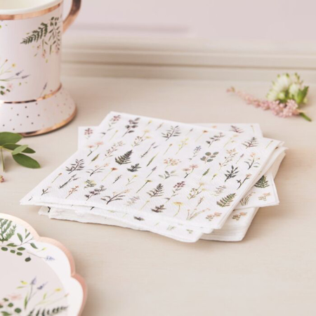 Photo de Ginger Ray® Serviettes en papier Floral Print