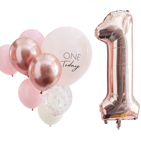  Ginger Ray® Ballons  Mix It Up  Pink and Rose Gold 1 Today 