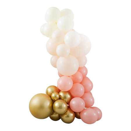 Ginger Ray® Arche de ballons Mix It Up Peach Gold