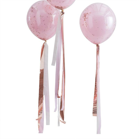 Ginger Ray® Ruban en papier pour ballons, Mix It Up Rose Gold and Pink 