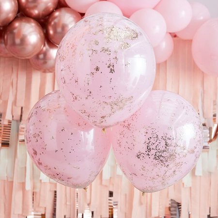 Photo de Ginger Ray® Ballons à confettis Pink Rose Gold