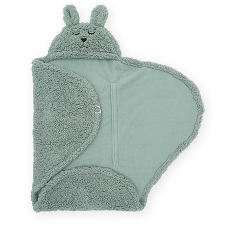 Photo de Jollein® Couverture enveloppante Bunny, Ash Green 105x100