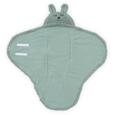 Jollein® Couverture enveloppante Bunny, Ash Green 105x100