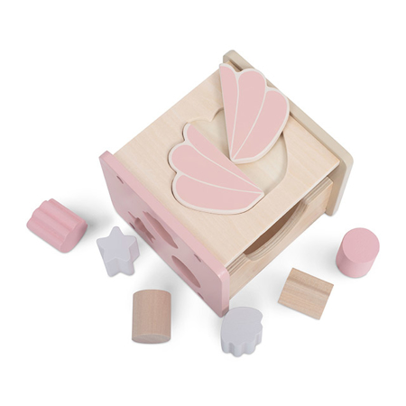 Jollein® Trieur de formes en bois Shell Pink