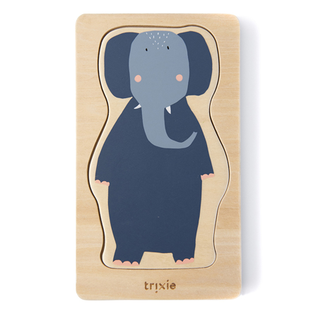 Photo de Trixie Baby® Puzzle en bois de 4 animaux