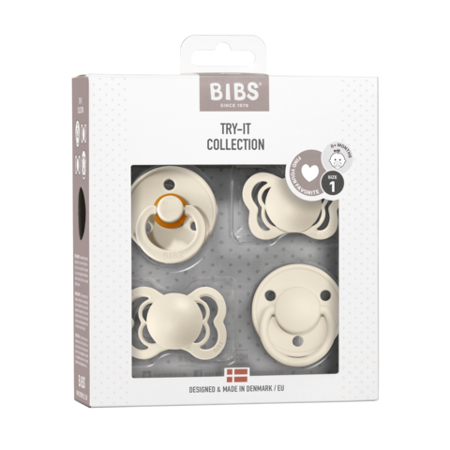 Bibs® Set de tétines Collection Try-It Ivory 0+