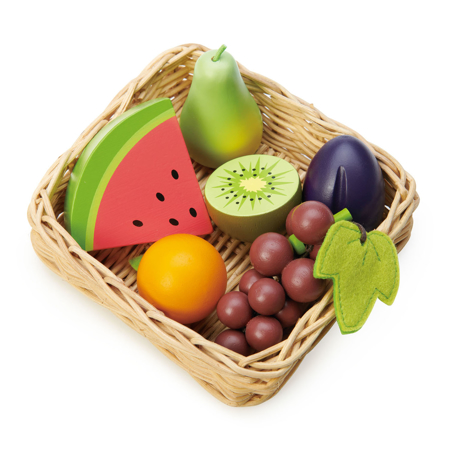 Photo de Tender Leaf Toys® Panier de fruits en bois Fruity