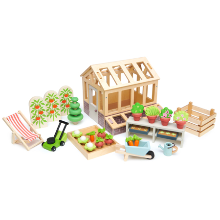 Photo de Tender Leaf Toys® Set serre et jardin en bois 