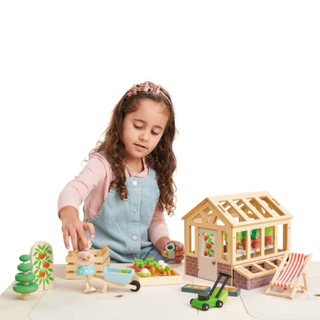 Photo de Tender Leaf Toys® Set serre et jardin en bois 