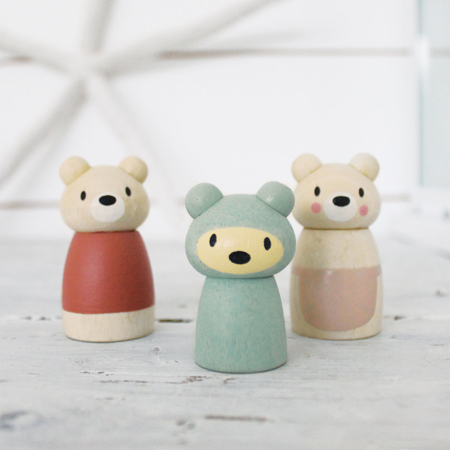 Photo de Tender Leaf Toys® Famille d'ours en bois Bear Tales