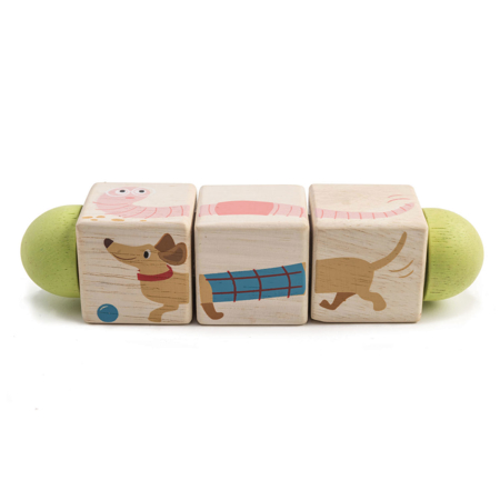 Tender Leaf Toys® Cubes en bois Twisting Cubes