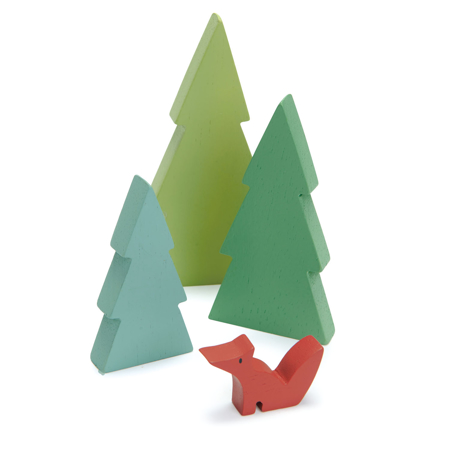 Photo de Tender Leaf Toys® Set sapins en bois Fir Tops