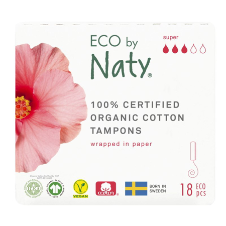 Eco by Naty® Tampons Super 18 pièces