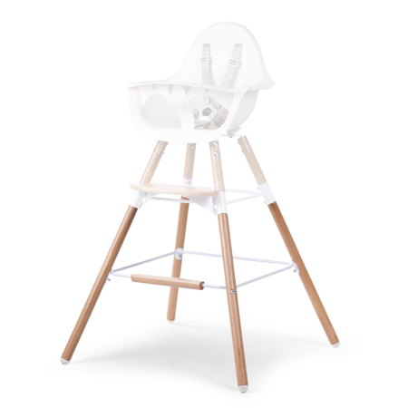 Childhome® Pieds de chaise hauts en bois Evolu Extra Natural White