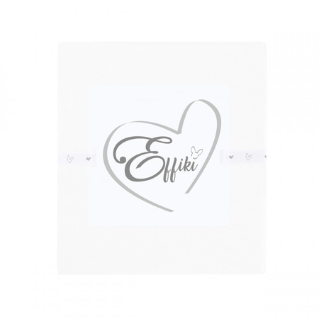 Effiki® Drap-housse 100% coton 60 x 120 White