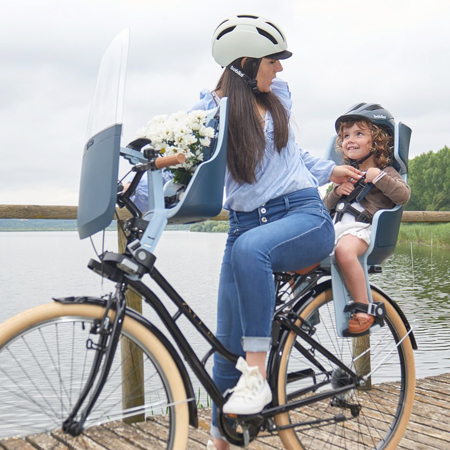 Photo de Bobike® Siège de vélo pour enfant Exclusive Maxi Plus Carrier LED Toffee Brown