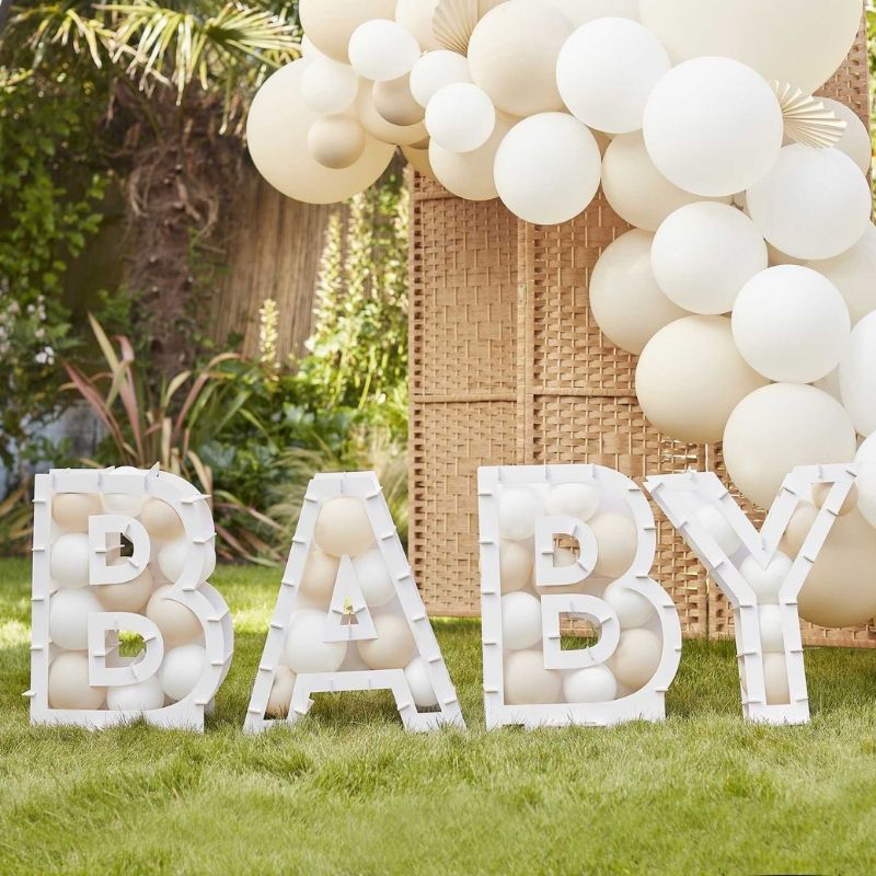 Photo de Ginger Ray® Kit de support pour Mosaïque de ballons Lettres "Baby" 