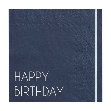 Ginger Ray® Serviettes en papier Happy Birthday