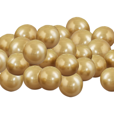 Photo de Ginger Ray® Pack de ballons mosaïque Gold Chrome