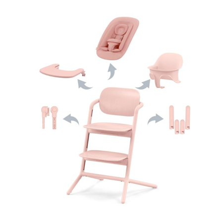Photo de Cybex® Chaise haute 4en1 Lemo - Pearl Pink