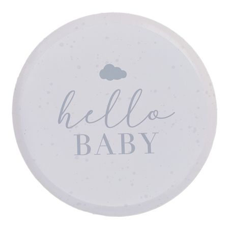 Ginger Ray® Assiettes Hello Baby