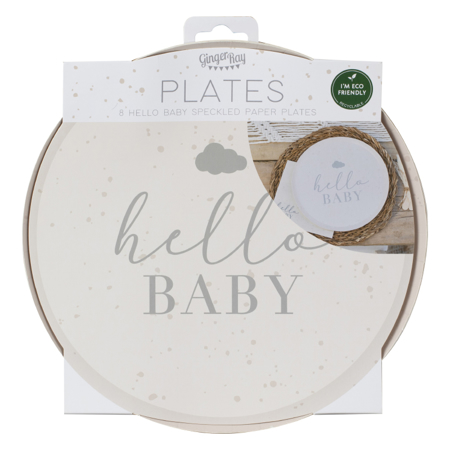 Photo de Ginger Ray® Assiettes Hello Baby