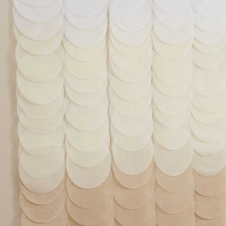 Ginger Ray® Rideau décoratif en papier Neutral Ombre