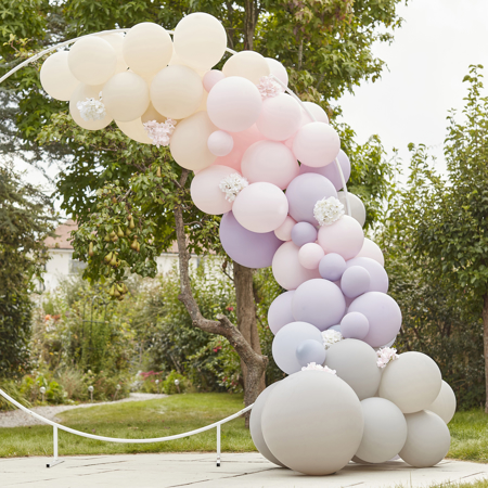 Photo de Ginger Ray® Arche de ballons de luxe Pink, Lilac & Grey
