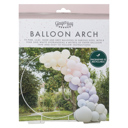 Ginger Ray® Arche de ballons de luxe Pink, Lilac & Grey