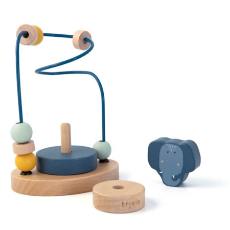 Trixie Baby® Labyrinthe de perles en bois - Mr. Elephant