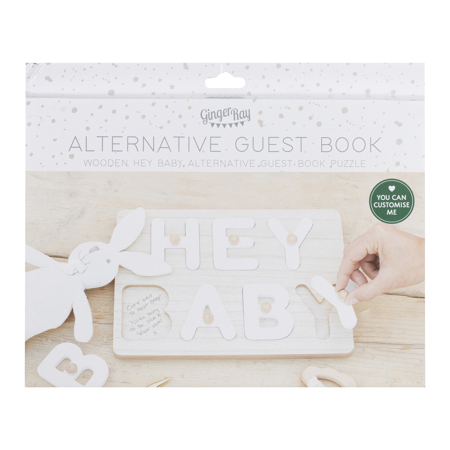 Ginger Ray® Puzzle/Livre d'or Hey Baby pour Baby Shower