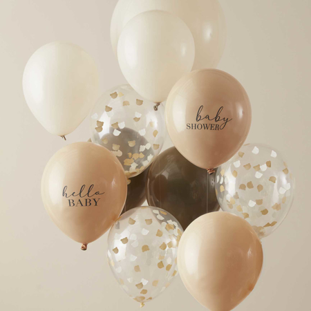Photo de Ginger Ray® Ballons avec et sans confettis pour Baby Shower 