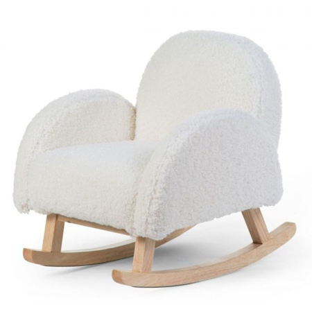 Photo de Childhome® Chaise à bascule pour enfants Teddy Off White Natural 