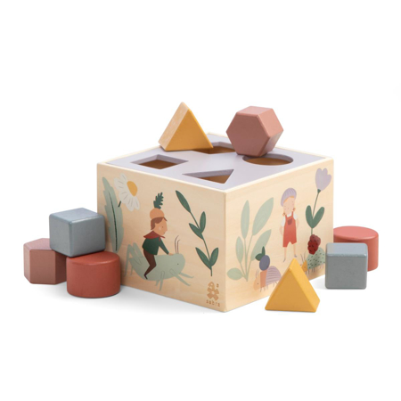 Photo de Sebra® Cube en bois avec des formes de Pixie Land