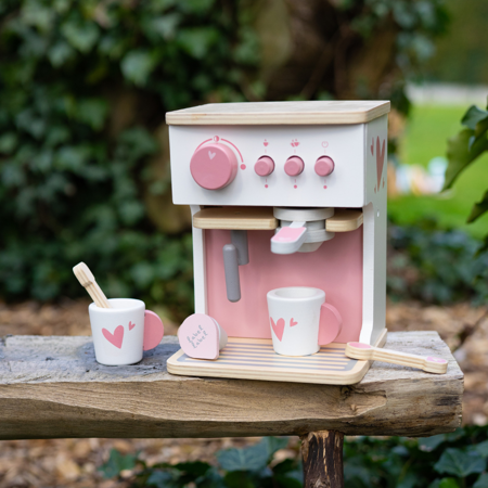Photo de Label Label® Machine à café en bois Espresso Pink