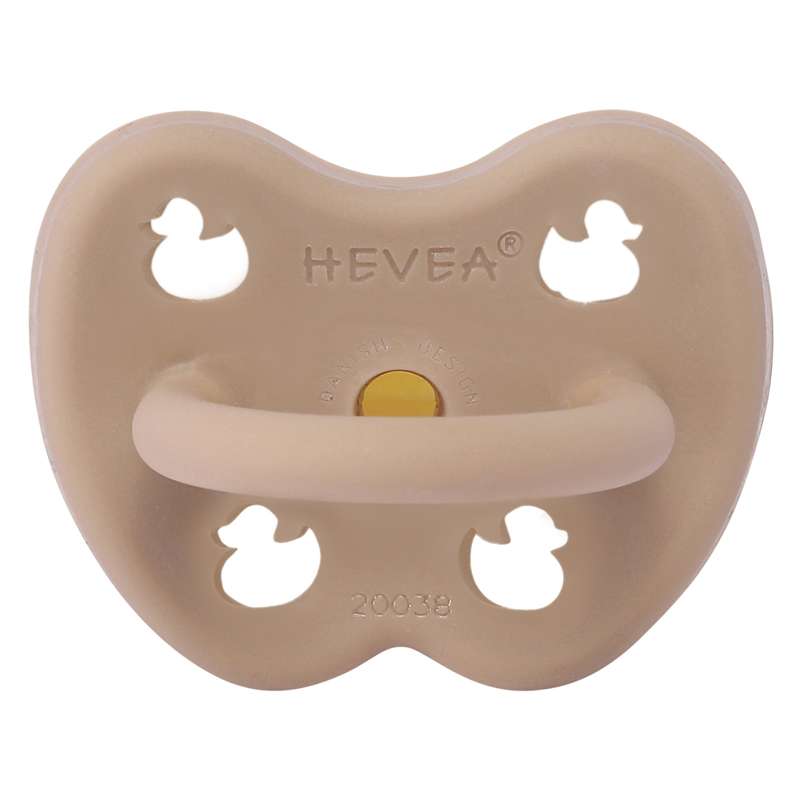 Photo de Hevea® Tétine orthodontique en caoutchouc Colourful (3-36m) Tan Beige