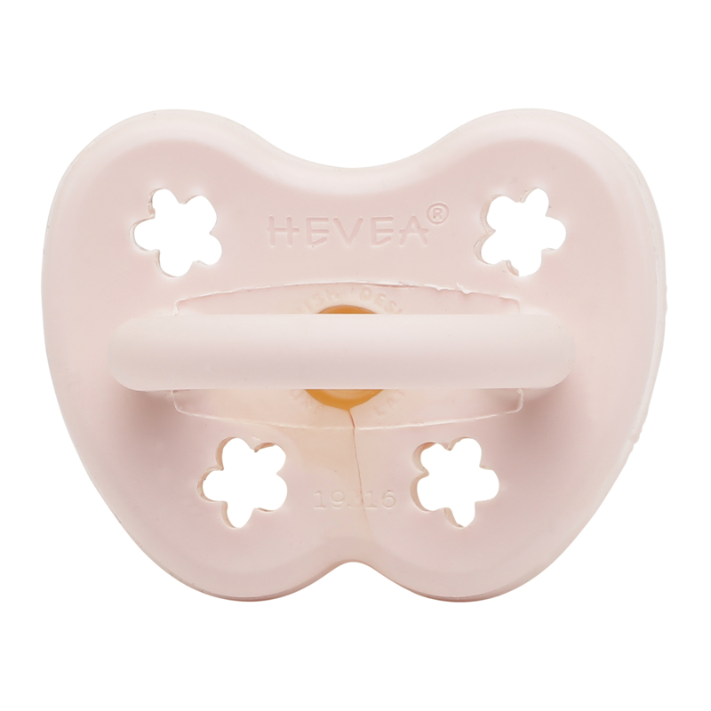 Photo de Hevea® Tétine orthodontique en caoutchouc FLEUR (0-3m) Powder Pink