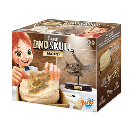 Photo de Buki® Ensemble d'excavation de crâne de Triceratops  Dino Museum