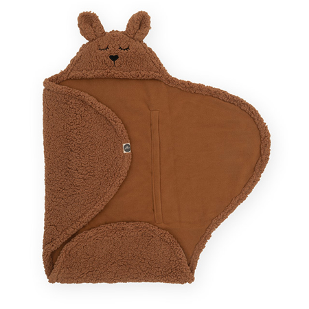 Photo de Jollein® Couverture enveloppante Bunny, Caramel 105x100