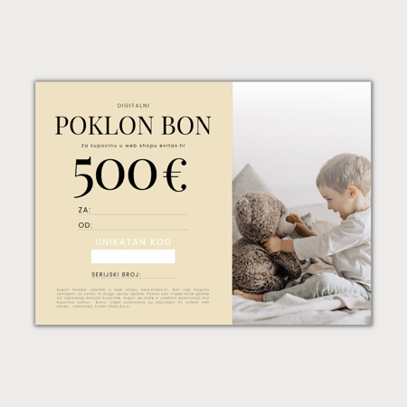 Photo de Evitas.fr | Bon Cadeau virtuel 500€