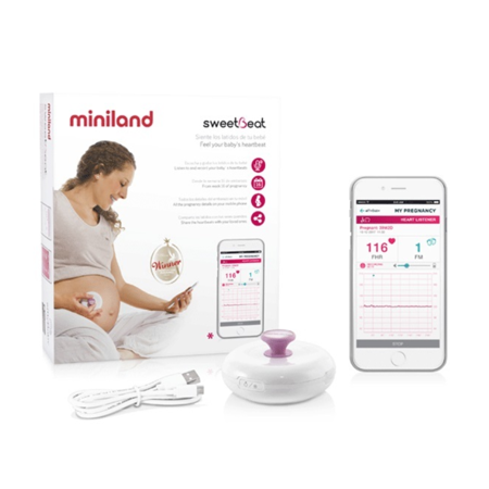 Photo de Miniland® Sweetbeat Dispositif d'écoute du rythme cardiaque 