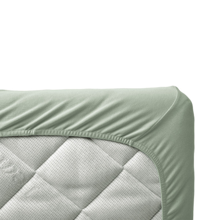 Photo de Leander® Drap housse pour lit de bébé Sage Green 120x60 (2 pièces)