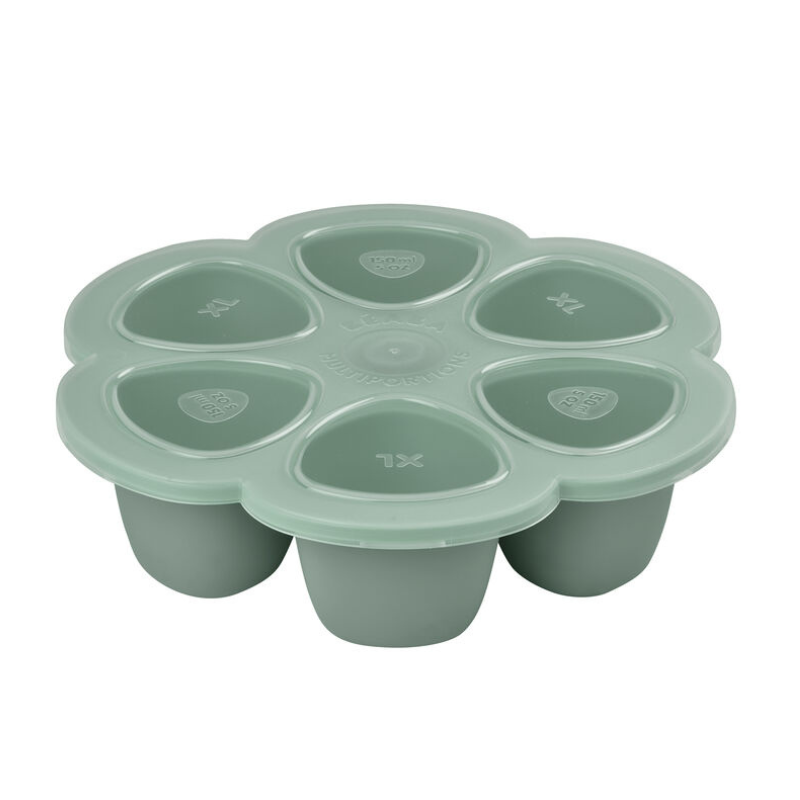Photo de Beaba® Moule multi-portions en silicone 6/1 150ml Sage Green