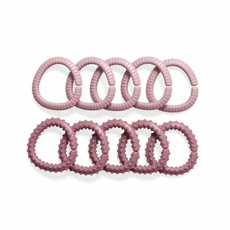 Photo de Sebra® Jeu de 10 anneaux polyvalents Blossom Pink