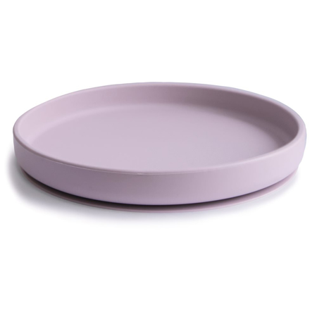 Mushie® Assiette ventouse en silicone - Soft Lilac