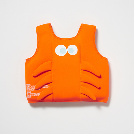 SunnyLife® Gilet de natation 3-6A Sonny the Sea Creature Neon Orange