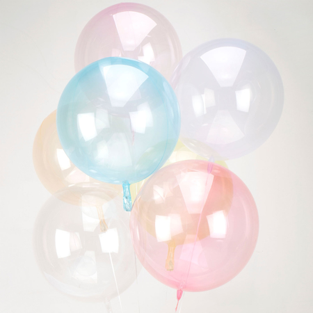 Photo de Amscan® Ballon rond Crystal Clearz™ (30 cm) Petite Blue