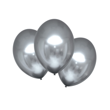 Amscan® 6 ballons en latex Satin Luxe 27,5 cm Platinum