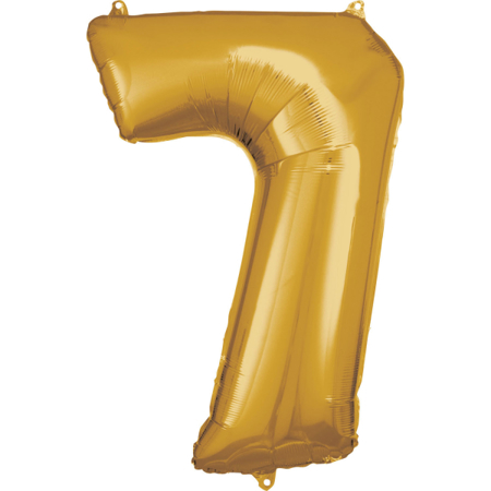Photo de Amscan® Ballon Numéro 7 (86 cm) Gold